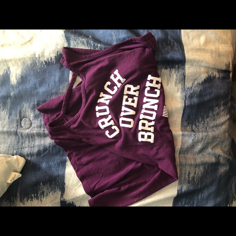 PINK open striped back muscle Tank Top